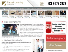 Tablet Screenshot of carpetcleaningrowville.com